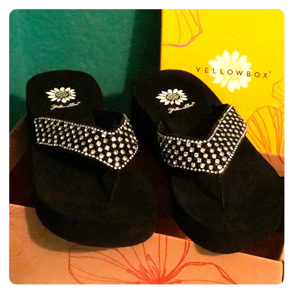 Brand new yellow box sandals!